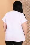 Блуза больших размеров белая