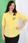 Рубашка женская желтая