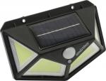 SmartBuy Настенный светильник 10W COB, на солнечных батареях, датч. движ., черный SBF-22-MS