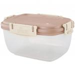 "Sugar&Spice" Контейнер для продуктов пластмассовый "Barberry" 0,45 л, прямоугольный, герметичный, латте, подходит для СВЧ (Россия)