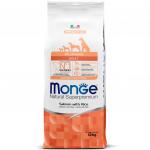 Monge Dog Monoprotein корм для собак всех пород лосось с рисом 12 кг