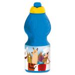Бутылка пластиковая (спортивная, фигурная, 400 мл) Ламы