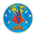 Superman Набор бумажных тарелок, желтый лого, 6 штук d=180 мм