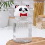 Банка для сыпучих продуктов Доляна «Панда», 950 мл