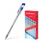 Erich Krause Ручка шариковая синяя "Ультра-20", тонкий након., 0,27мм, длина линии 2км, пл., 13875