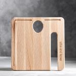 Доска для подачи сыра и вина, 28?28?2 см,массив ясеня