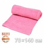 Полотенце махровое, банное SUFI (Индия), розовый