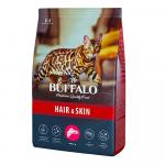 Mr.Buffalo ADULT HAIR & SKIN Сухой корм для кошек лосось 0,4кг АГ 8687