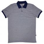 Рубашка-поло с Fayz-M, (рубчик, синий), (арт. FZ036-02)