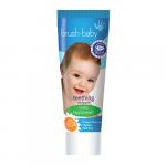 Brush Baby - Паста зубная для прорезывающихся зубов (0-2 года) 50 мл (яблоко/мята) Teething Toothpaste, без SLS, 500 ppm, с натуральным экстрактом ромашки