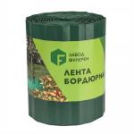 Бордюрная лента "Волна" зеленая 15смх9м