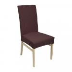 Чехол на стул "Вельвет",100% полиэстер, цвет "темно-коричневый", QWERTY 65828