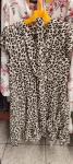Леопардовое платье верх на запах с поясом A116