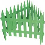 Забор декоративный "Рейка", 28х300 см, зеленый, Россия// Palisad