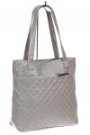 Женская сумка из мягкой экокожи, цвет светло серый