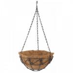 Кашпо подвесное с орнаментом, с кокосовой корзиной, диаметр 25 см// Palisad