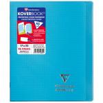 Бизнес-тетрадь 48л., 170*220мм, клетка Clairefontaine Koverbook, пластик. обложка, синяя, 90г/м2, 951601C_blue
