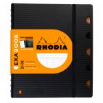 Бизнес-тетрадь 80л., А5+, клетка на гребне Rhodia Exabook, перфорация, разделители, карман, 80г/м2, 132572C