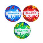 SILAPRO Мяч футбольный 22см, 5 р-р, 3сл, PU 3.0мм, 380г (+-10%)