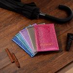 ЮL Обложка для паспорта, ПВХ, 10х14см, 5 цветов, арт.DC2016-02