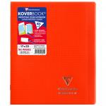 Бизнес-тетрадь 48л., 170*220мм, клетка Clairefontaine Koverbook, пластик. обложка, красная, 90г/м2, 951601C_red