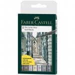 Набор капиллярных ручек Faber-Castell Pitt Artist Pen Soft Brush 08 цв., 8 шт., пласт. уп., европодвес, 167808