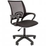 Кресло оператора Helmi HL-M96 R Airy, спинка сетка черная/сиденье ткань черная, пиастра, 298856