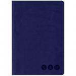 Телефонная книга А5, 80л., кожзам, OfficeSpace Nebraska темно-синий, с вырубкой, PbA5_41369