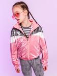 Куртка для девочки розовая 74SA21 Vulpes