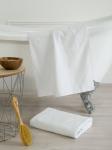 Белое махровое полотенце для Гостиниц 450 гр./м.кв. низкая петля