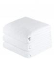 Белое махровое полотенце для Гостиниц 450 гр./м.кв. низкая петля