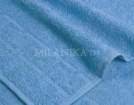 Голубое махровое полотенце (А)