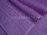 Темно-фиолетовое махровое полотенце (А)