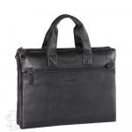 Портфель мужской кожаный 1168-1H black Heanbag/15