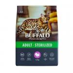 Mr.Buffalo STERILIZED Сухой корм для кошек индейка 1,8кг АГ 8588