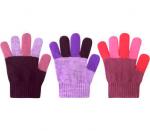 Перчатки одинарные «Цветные пальчики»