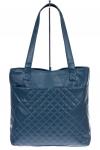 Женская сумка из мягкой экокожи, цвет синий