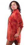 Туника-рубашка женская вельветовая 252412, размер 54-58