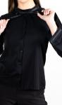 Блузка женская с плиссированным воротником 253102, размер 42,44,46,48