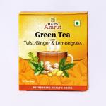 Зеленый чай с Тулси, Имбирем и Лемонграссом (Green Tea with Tulsi, Ginger & Lemongrass) 10 фильтр-пакетов