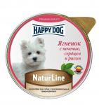 Happy Dog Natur Line Ягненок с печенью, сердцем и рисом паштет (НФКЗ) - 0,125 кг.