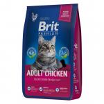 5049646 Брит 2 кг Premium Cat Adult Chicken сух корм с кур д/взр кош