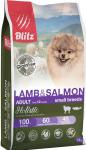 BLITZ ADULT DOG беззерн LAMB&SALMON SMALL BREED корм д/взр соб мелк пород ягненок/лосось 1,5кг
