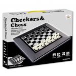 Игра настольная 2 в 1, в комплекте: игровое поле 39х39см., шахматы, шашки