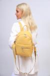 Женская рюкзак из искусственной кожи, цвет желтый