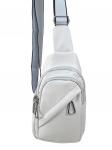Женская сумка-слинг из искусственной кожи, цвет белый