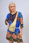 Женская сумка-слинг из искусственной кожи, цвет желтый