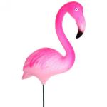Фигура на спице "Розовый фламинго" 15*40см для отпугивания птиц