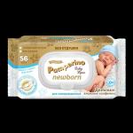 Салфетки влажные Pamperino Newborn без отдушки детские 56 шт