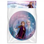 Frozen 2. Набор бумажных тарелок, Эльза и Анна 3, 6 штук, d=180 мм.